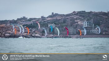 French Pair Mount Strong Challenge in Tough Conditions at China KiteFoil Tour Stop